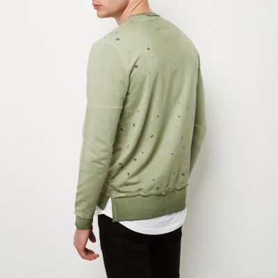 Green Only & Sons distressed sweatshirt